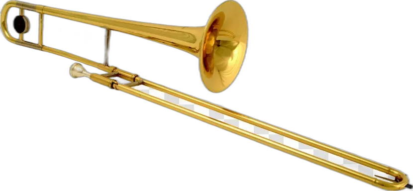 Polished Brass Trombone