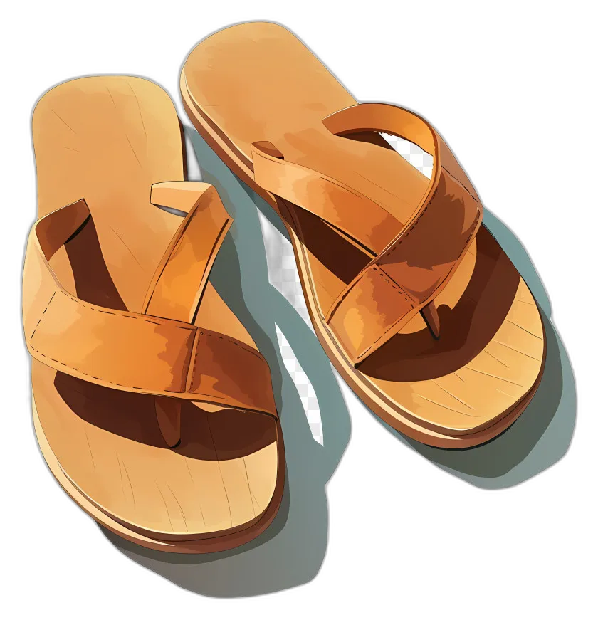 Leather Crisscross Sandals