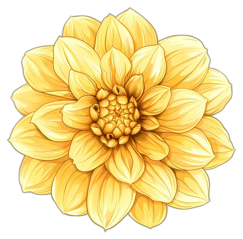Yellow Dahlia Flower