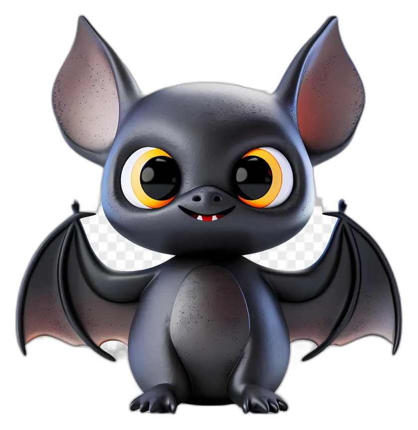 Cute Cartoon Baby Bat