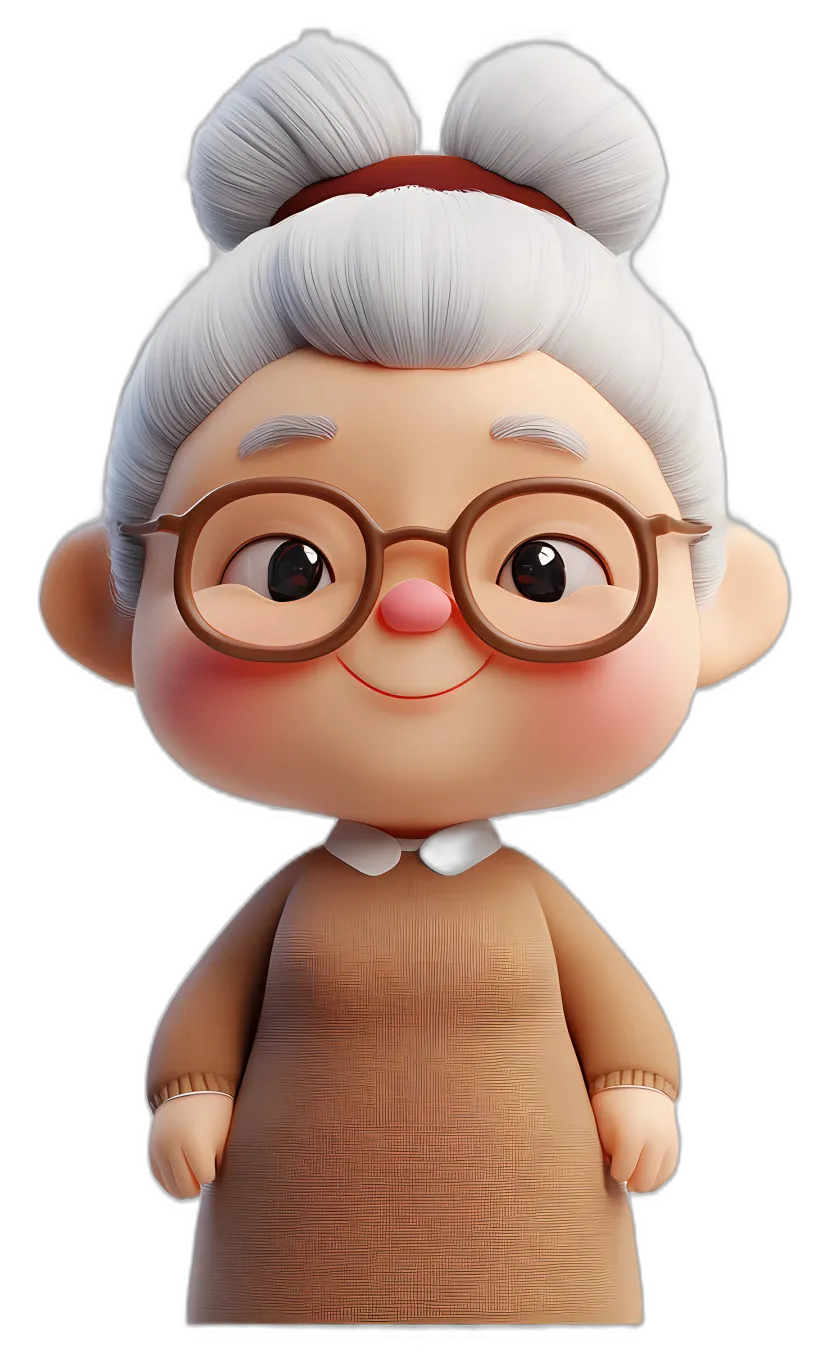 Cartoon Grandma Character