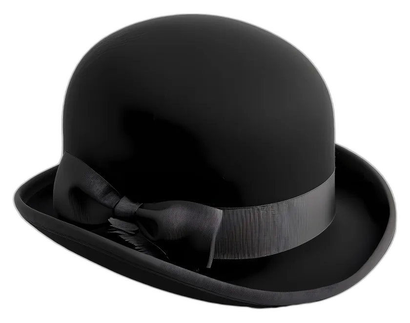 Classic Black Bowler Hat