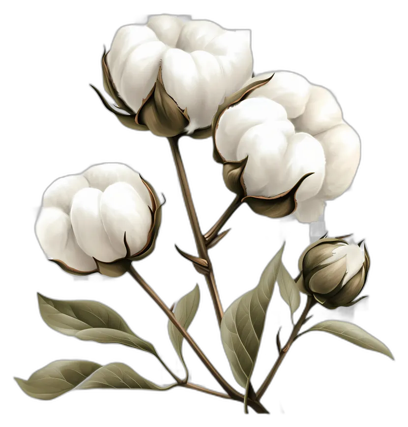 Botanical Cotton Plant