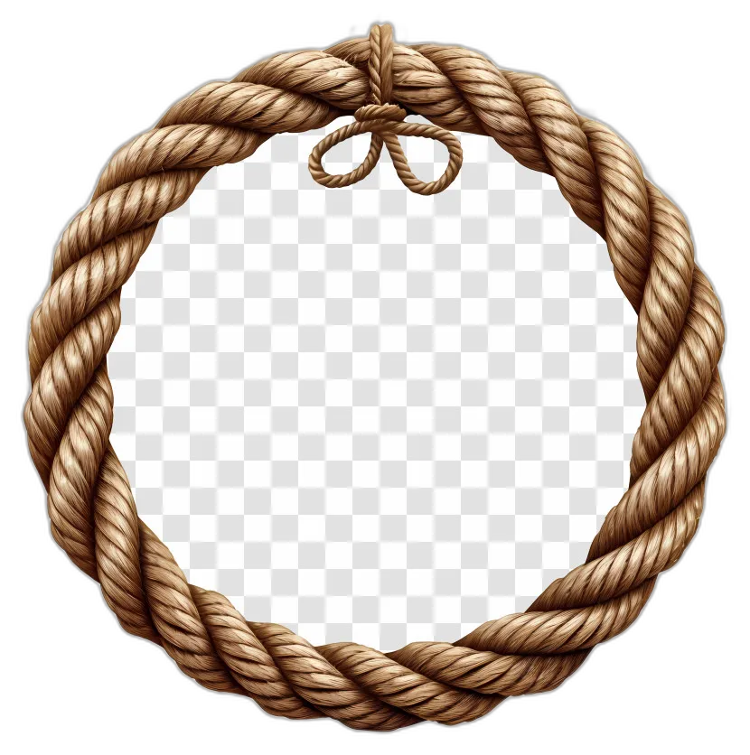 Braided Rope Circle Wreath