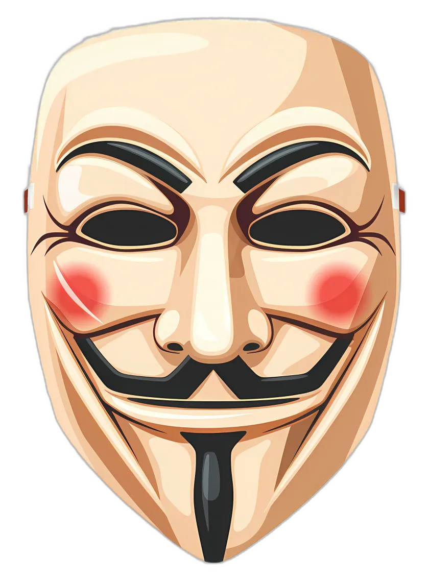 Stylized Guy Fawkes Mask