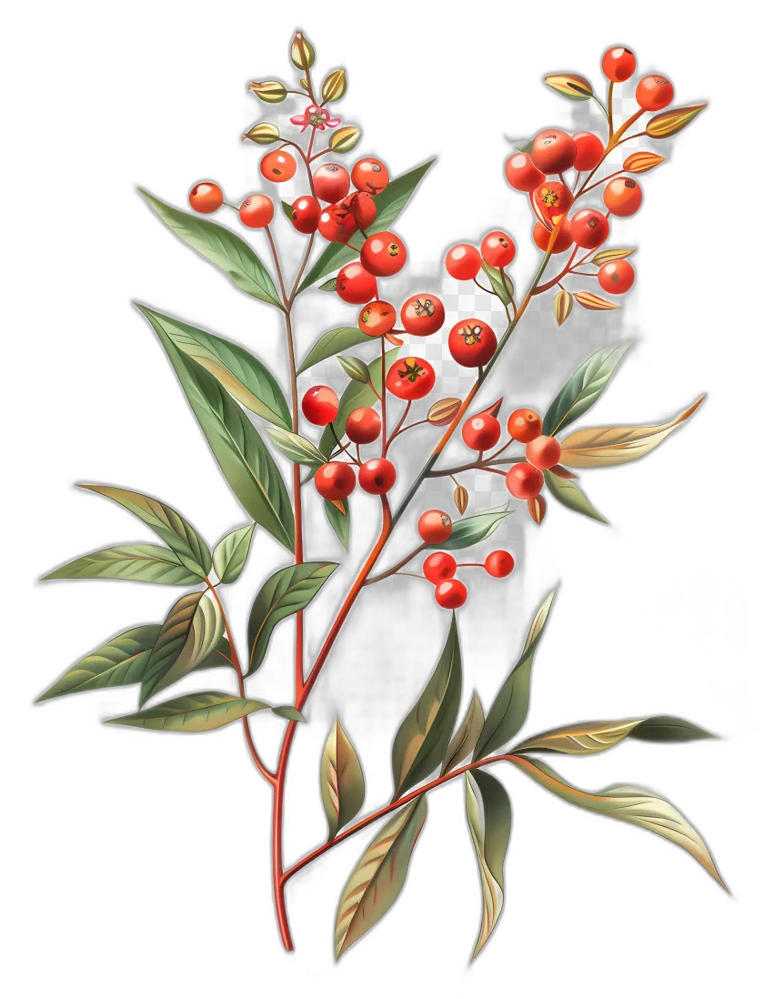 Red Berries on Branch