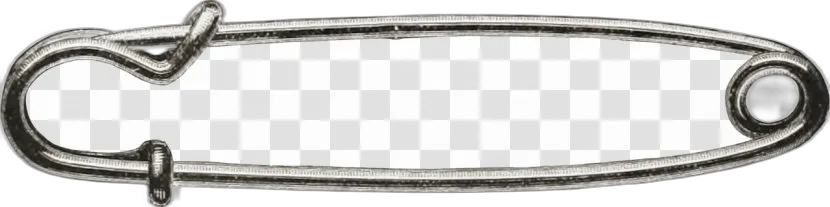 Engraved Silver Safety Pin