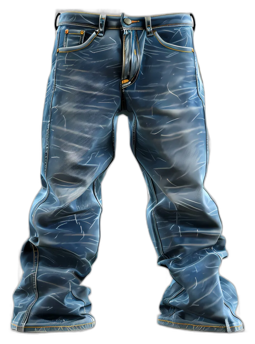 Distressed Baggy Denim Jeans