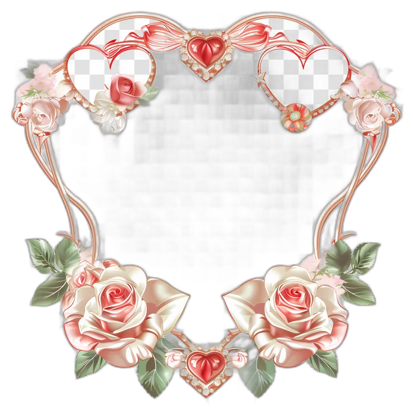 Ornate Heart Wedding Frame