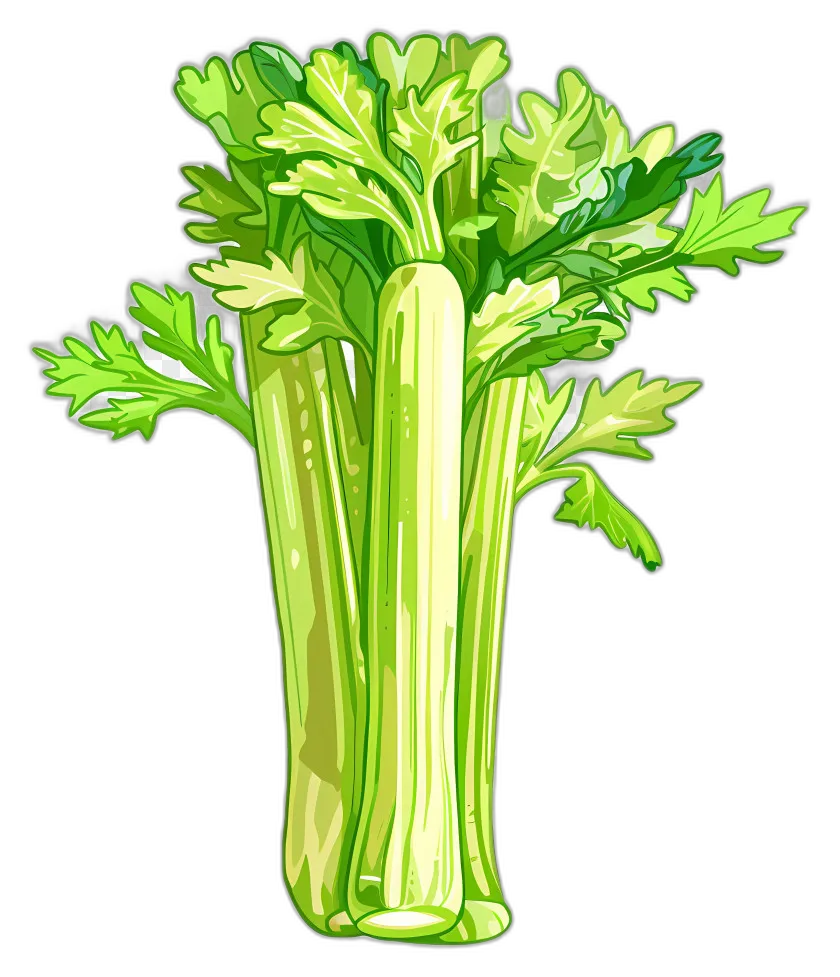 Stylized Fresh Celery