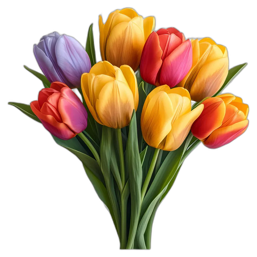 Colorful Tulip Bouquet