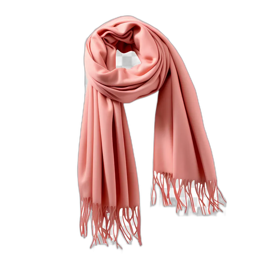 Elegant Pink Cashmere Scarf