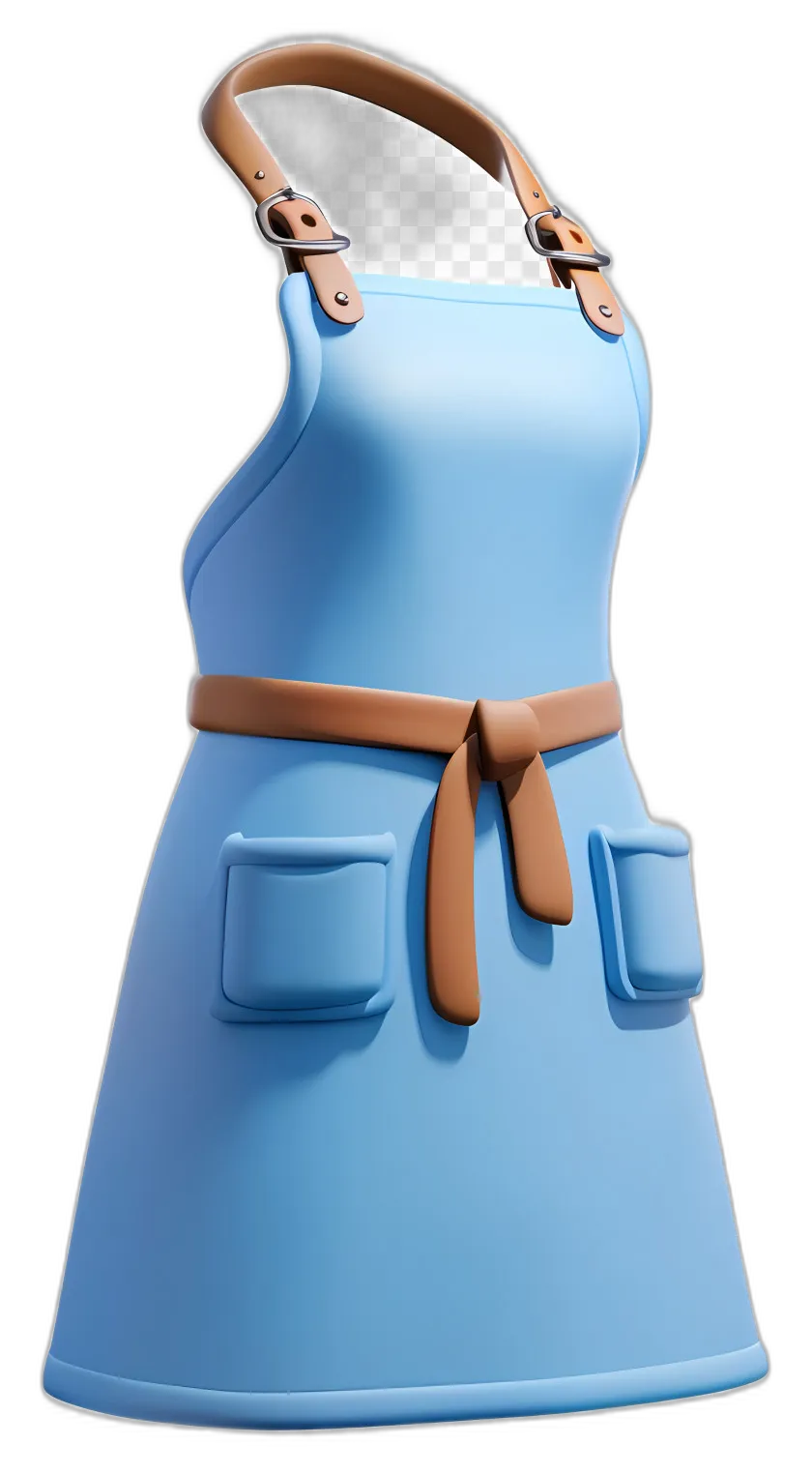 Light Blue Kitchen Apron