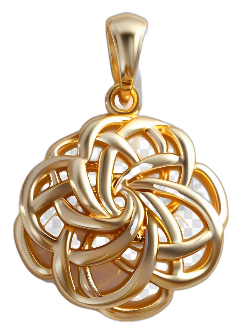 Celtic Knot Gold Pendant