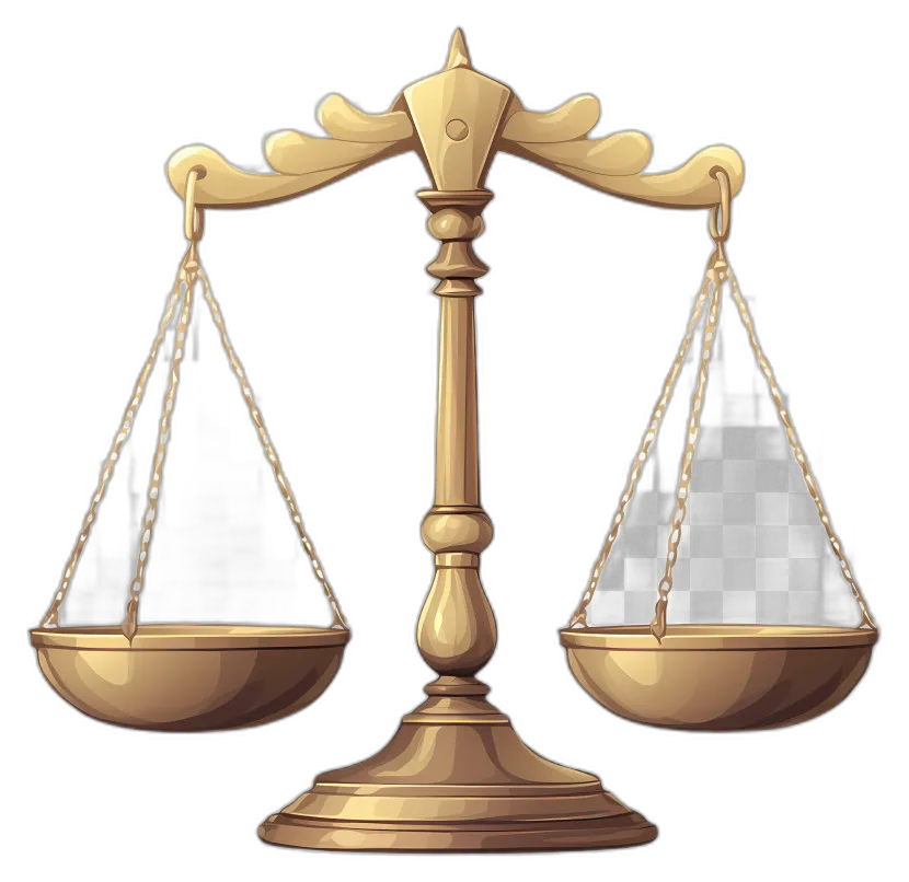 Golden Justice Balance Scale