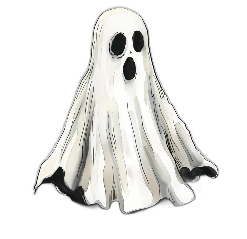 Watercolor Halloween Ghost