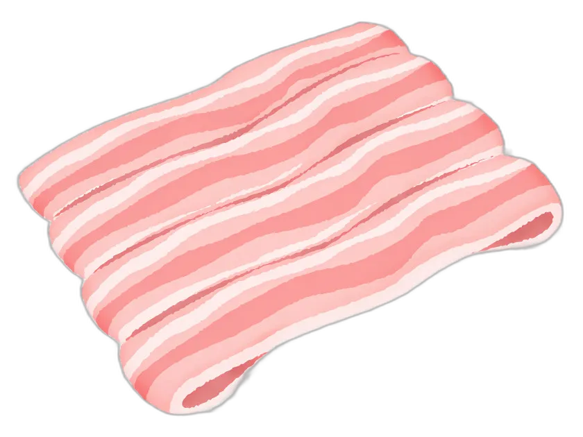 Raw Bacon Strips