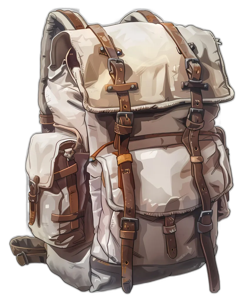 Vintage Canvas Hiking Backpack