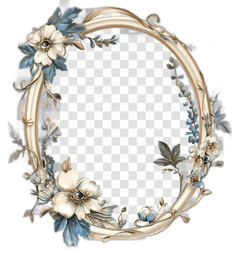 Ornate Oval Wedding Frame