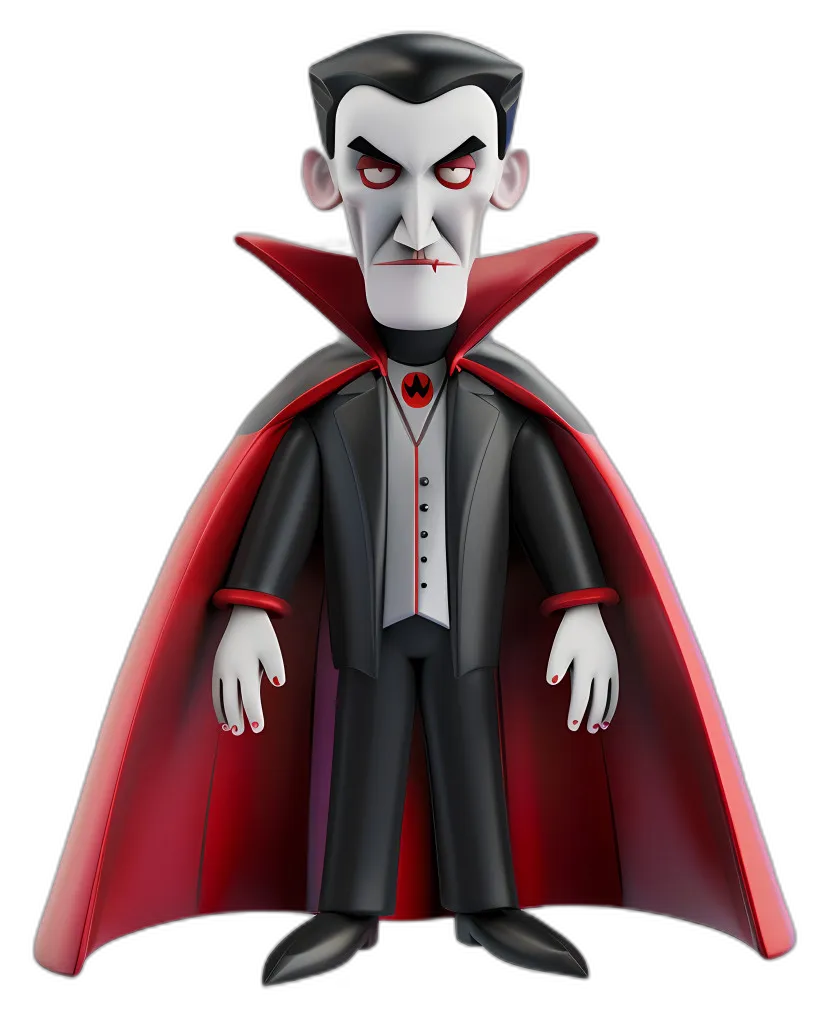 Stylized Cartoon Vampire Character