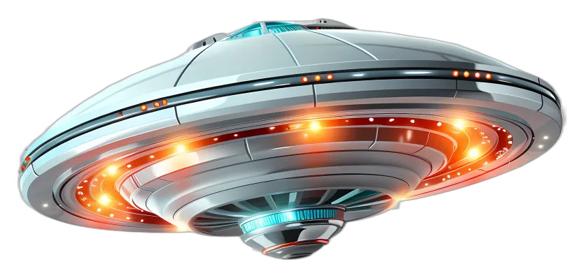 Futuristic Flying Saucer UFO
