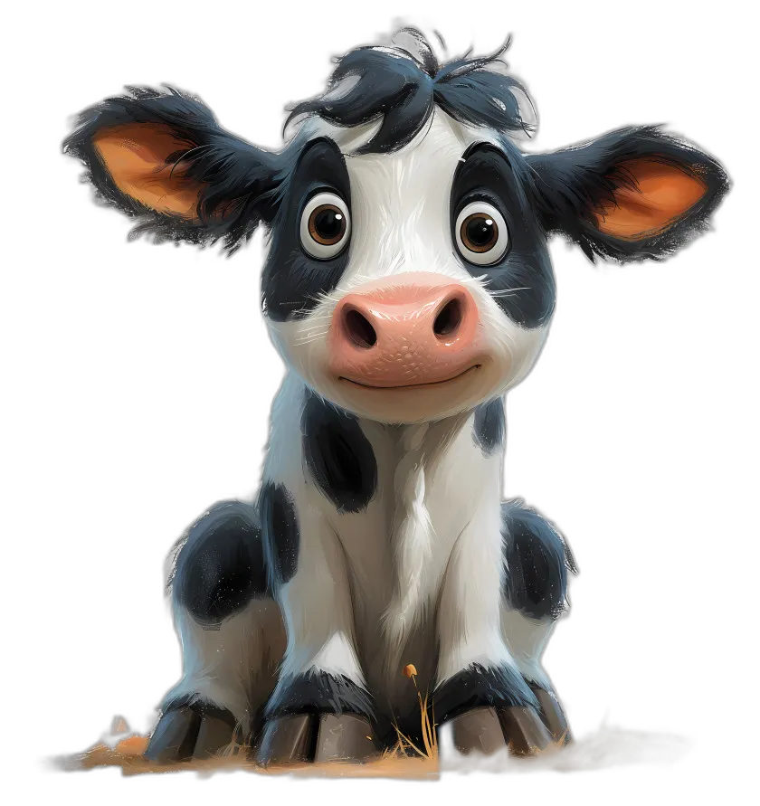 Cartoon Baby Cow