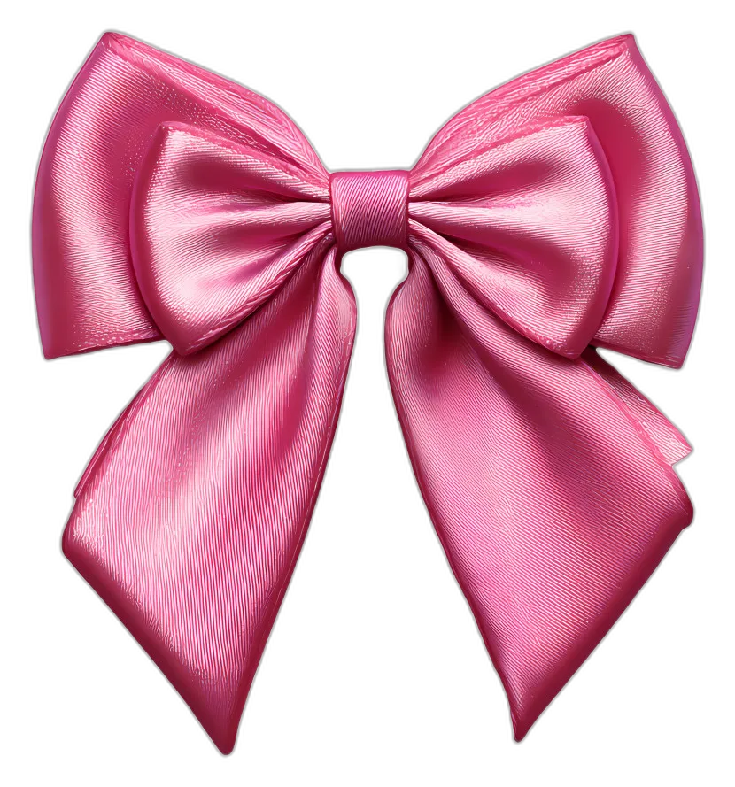 Elegant Fuchsia Satin Bow