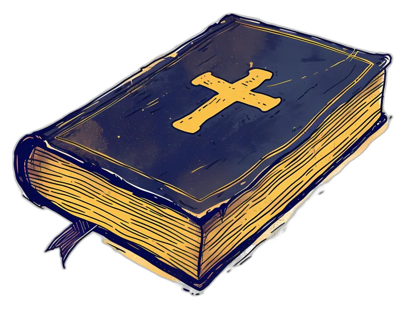 Holy Bible with Golden Cross