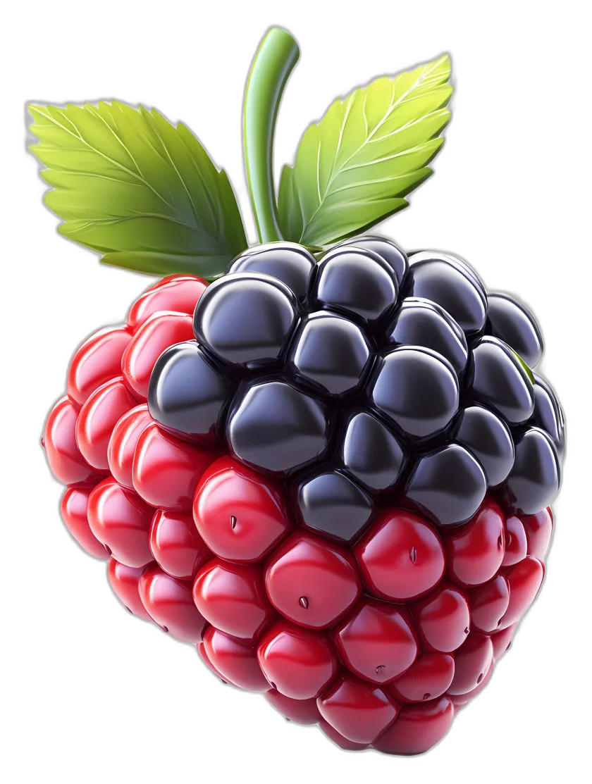 Stylized Blackberry Fruit