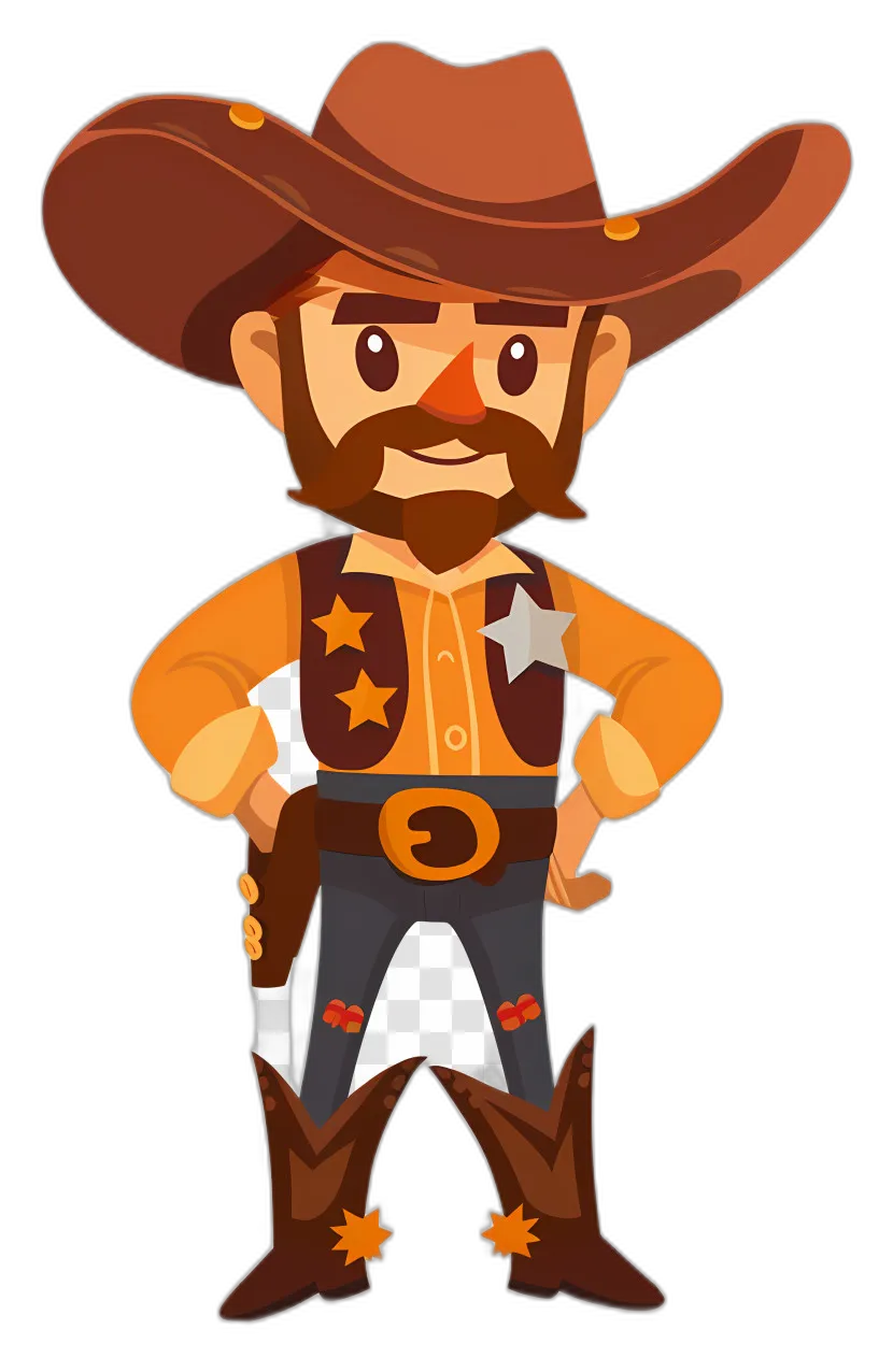 Cartoon Cowboy Sheriff