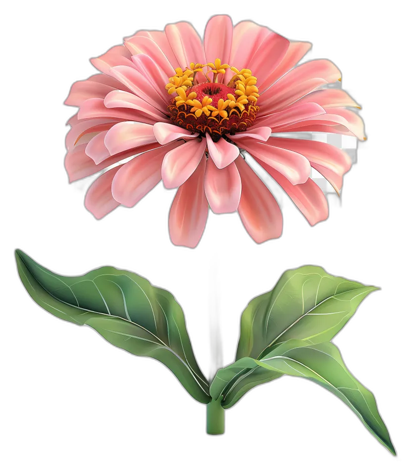 Pink Zinnia Flower