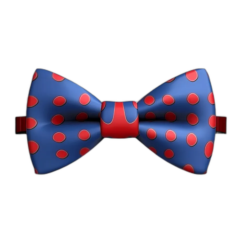 Cartoon Polka Dot Bow Tie