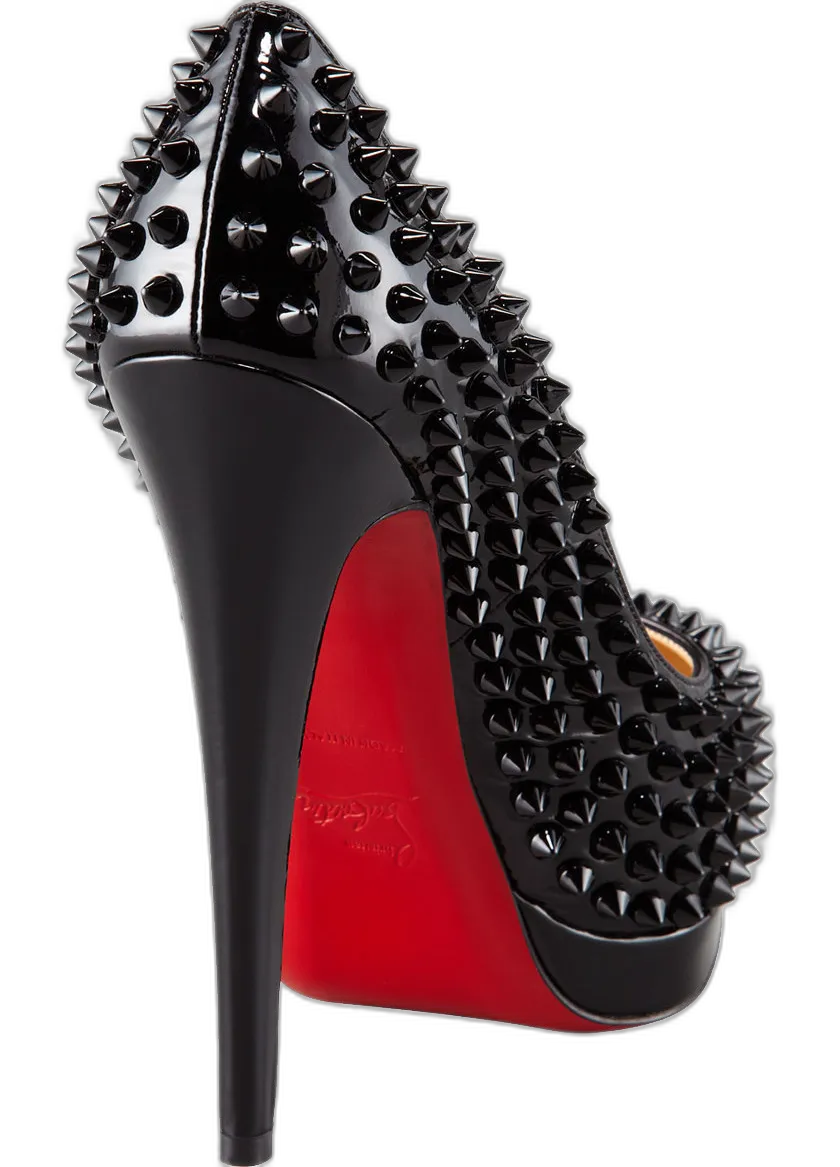 Black Patent Leather High Heel Shoe