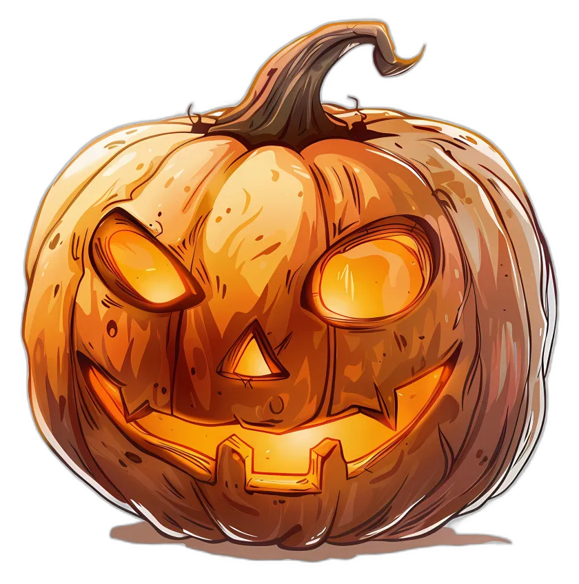 Animated Glowing Halloween Pumpkin