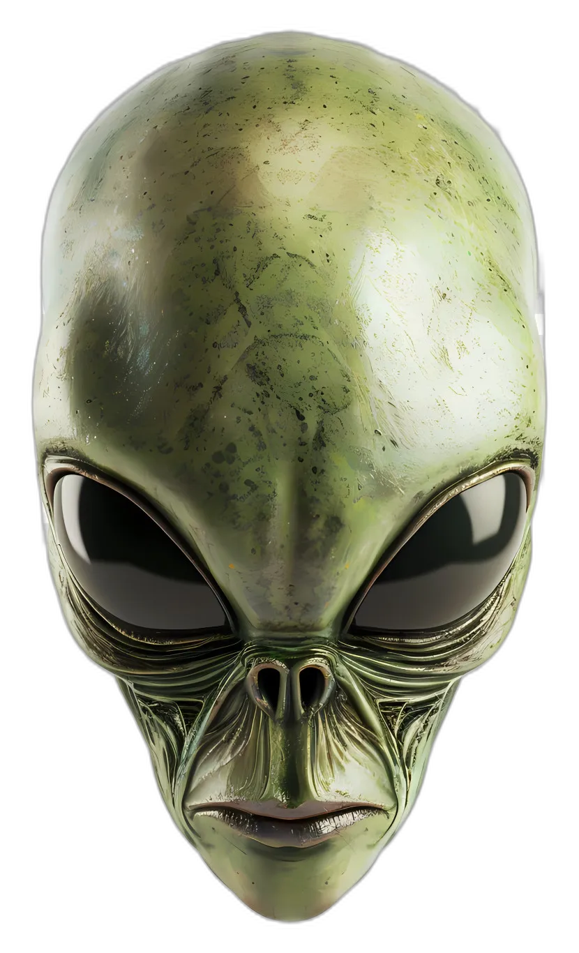 Iridescent Alien Head