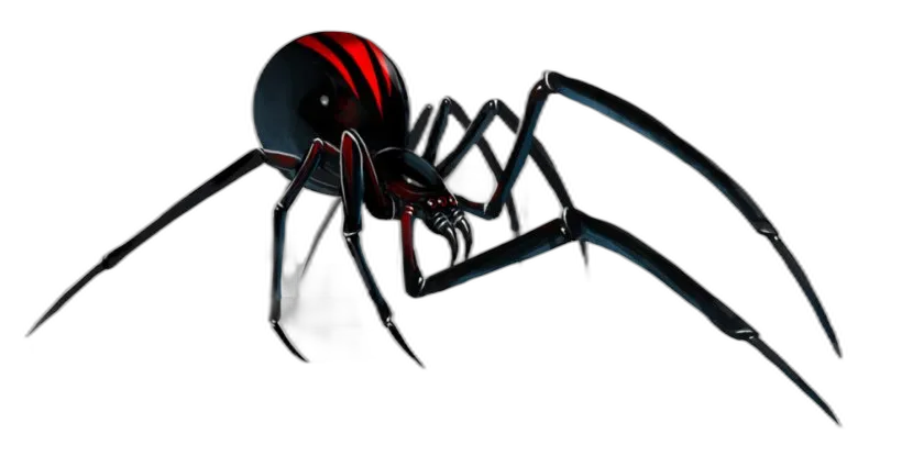 Stylized Black Widow Spider