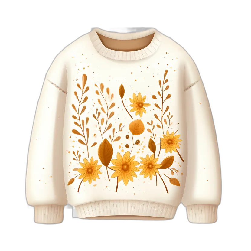 Autumnal Floral Pattern Sweater