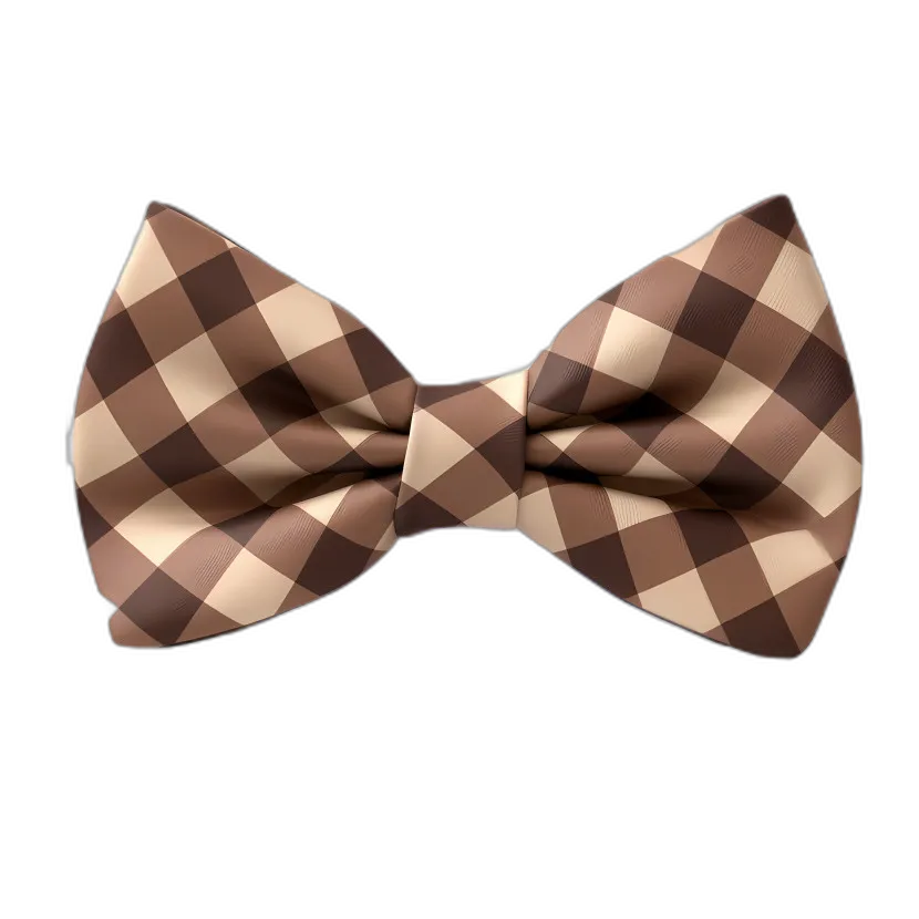 Checkered Silk Bow Tie