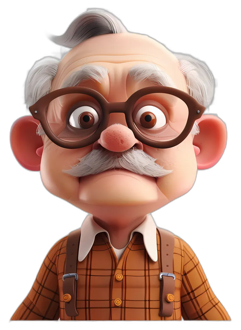 Elderly Man with Glasses