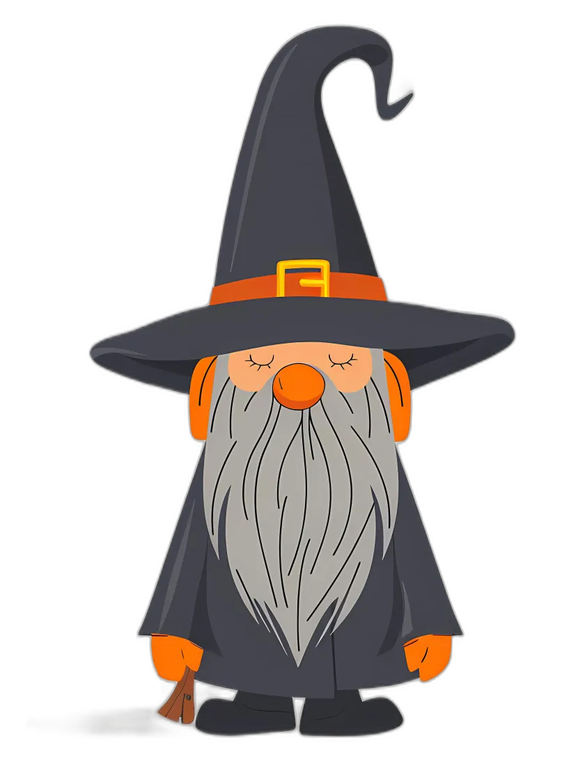 Halloween Wizard Gnome Character