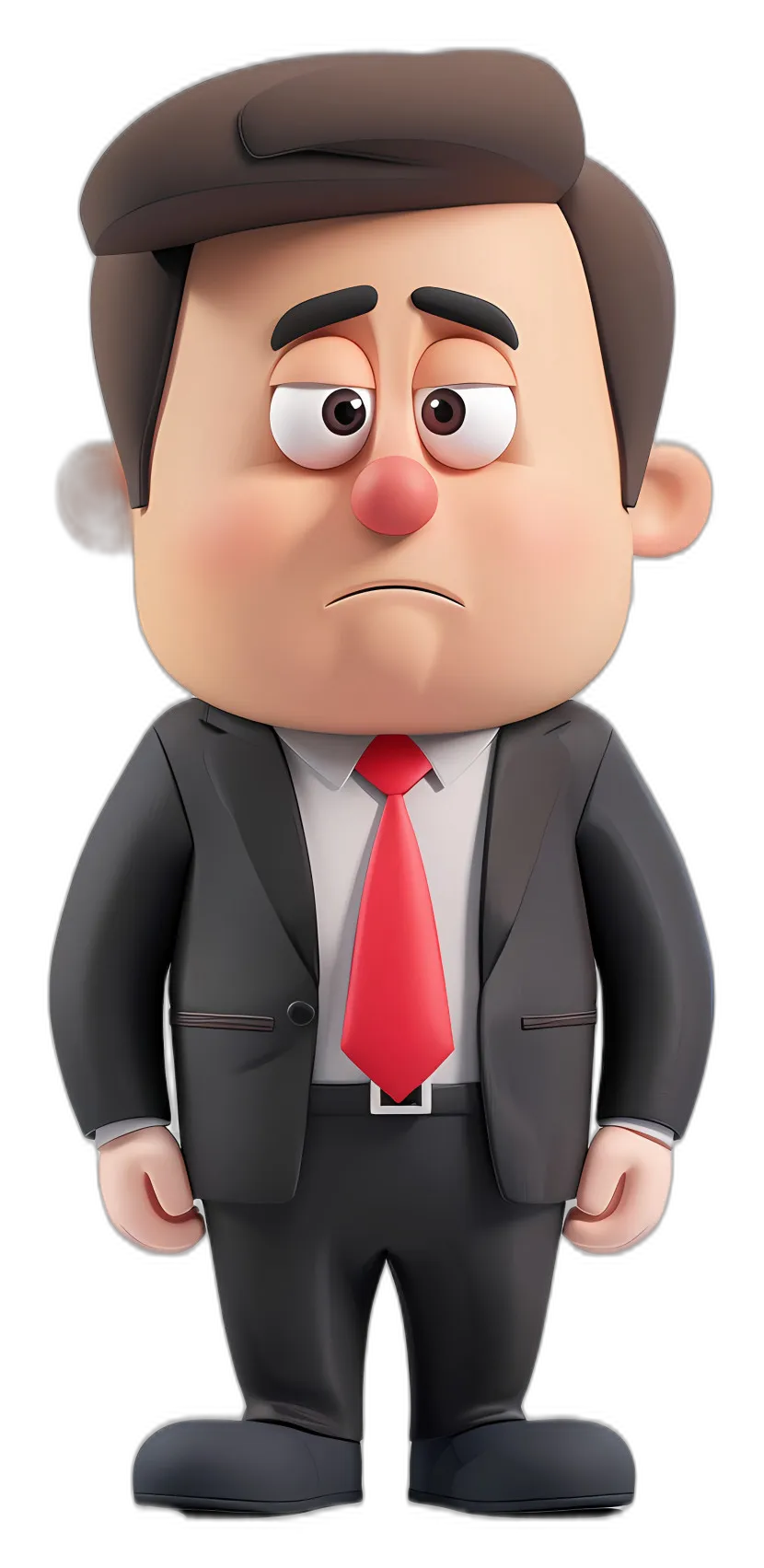 Sad Cartoon Businessman