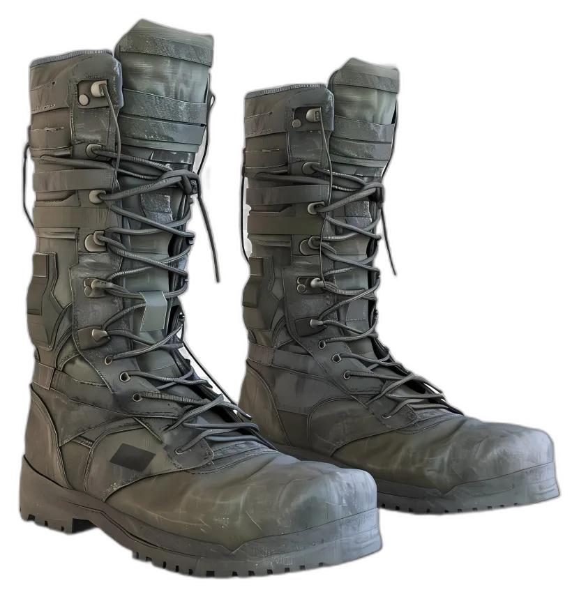 Olive Green Military Combat Boots