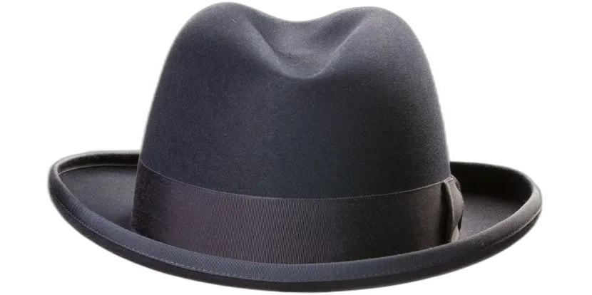 Dark Gray Fedora Hat