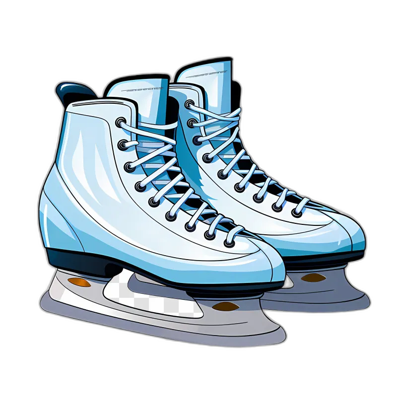 White Figure Ice Skates
