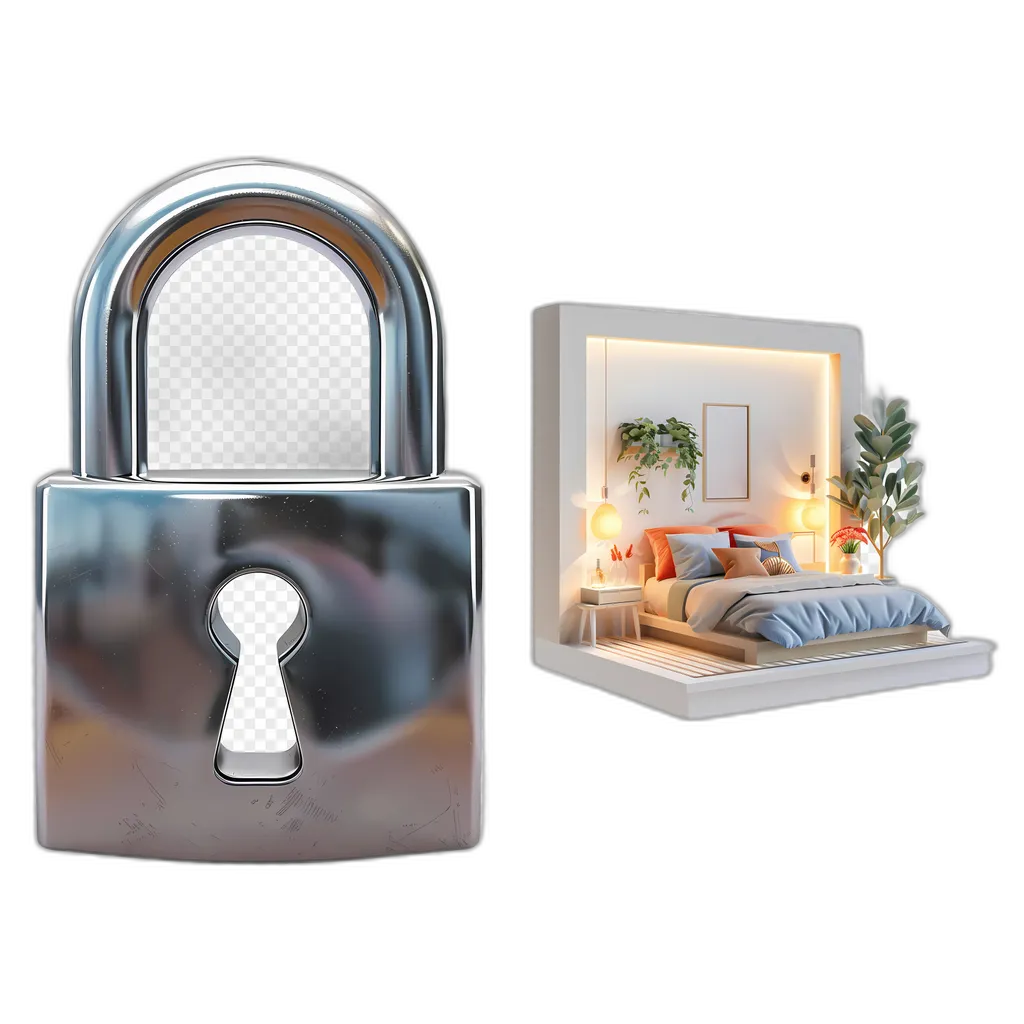Security Padlock and Modern Bedroom Bundle