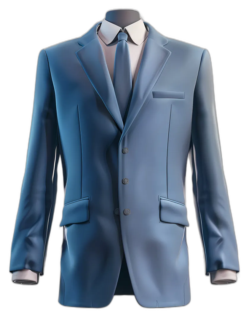 Formal Blue Suit with Tie