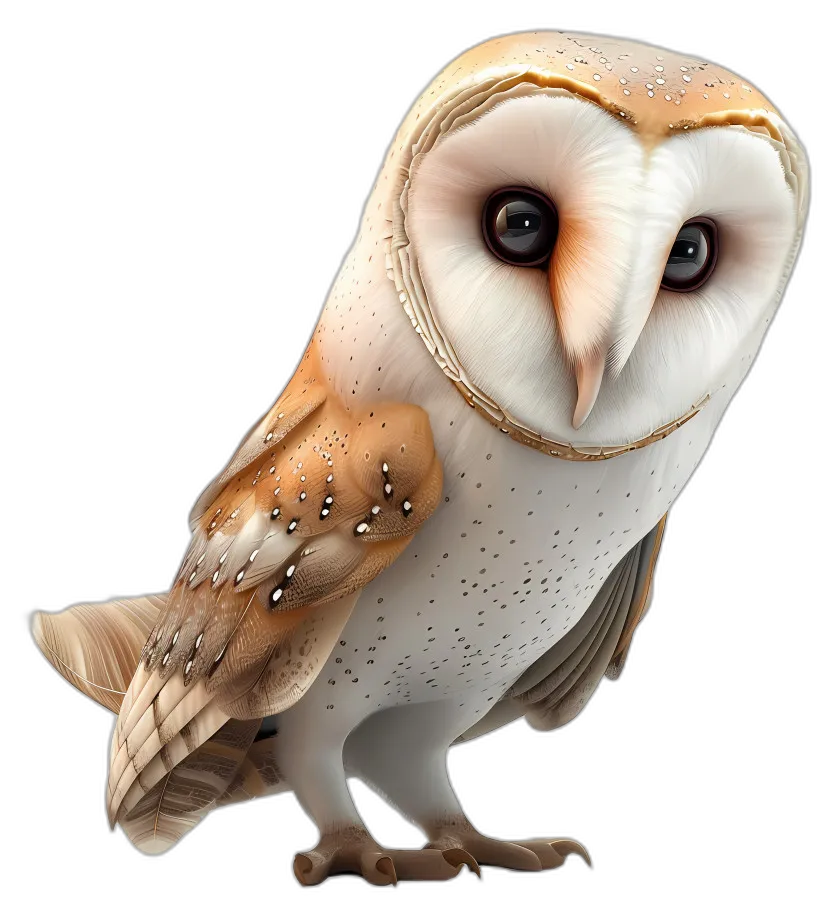 Realistic Barn Owl