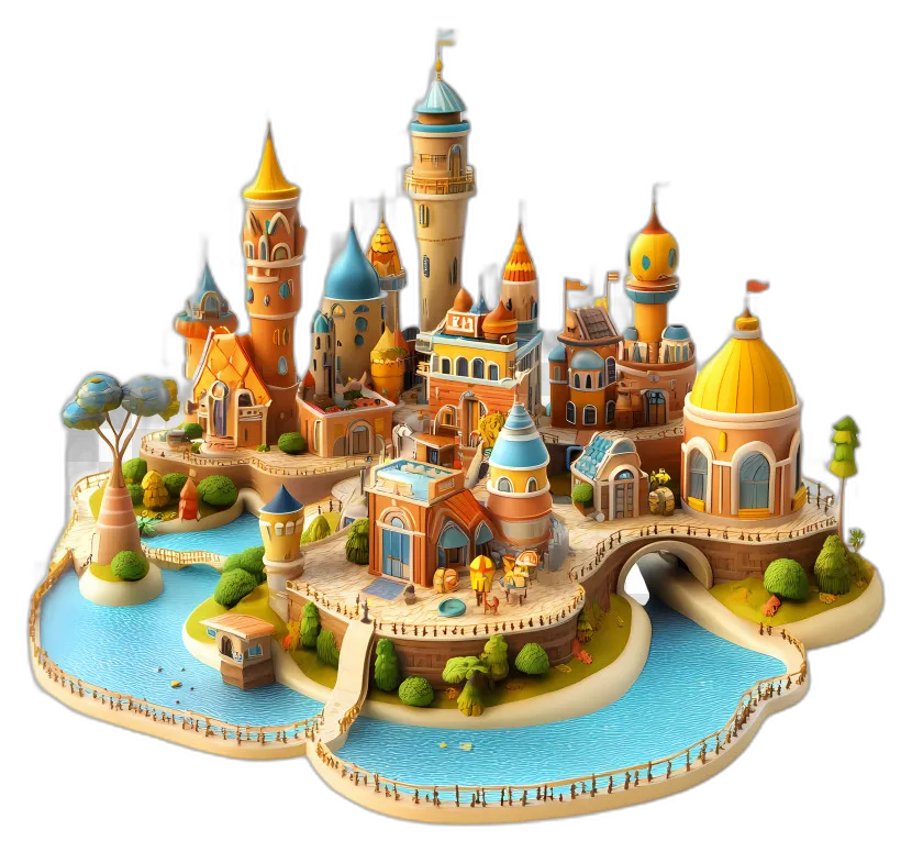 Fantasy Castle Miniature