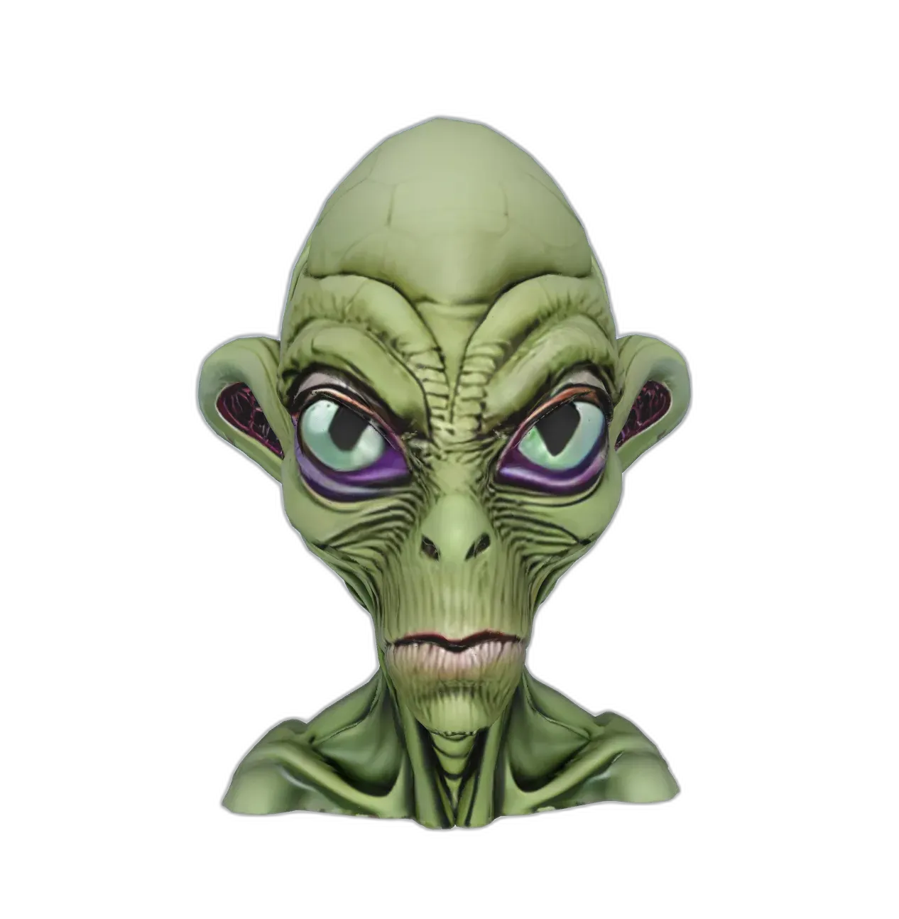 Alien Creature with Green Skin