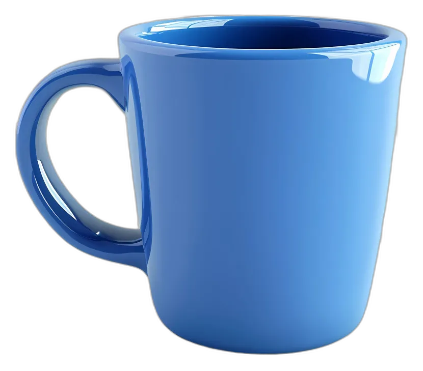 Blue Glossy Ceramic Mug